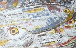 Large Fish Carcassonne Market by Doreen Boogert.