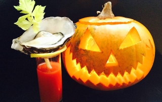 Halloween Bloody mary Oyster Shot Mussel Inn Edinburgh Glasgow