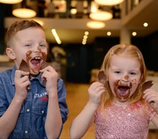 Mussel Inn easter Kids get a free easter Egg