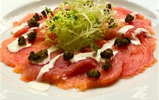 Sloe Gin Soaked Salmon
