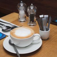 Coffee made from freshly ground 100% Arabica coffee beans
